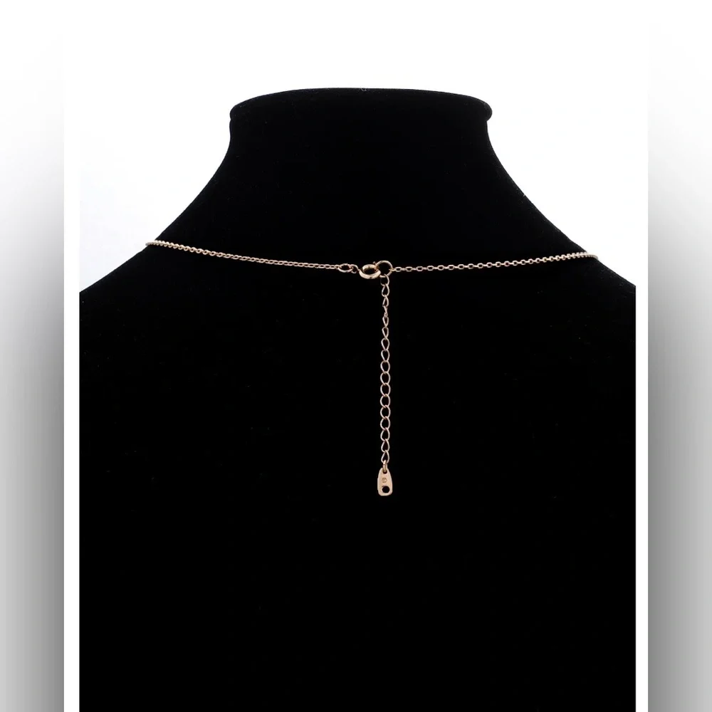 14KT gold plated cz solitaire 18” baseball‎ Home Run monogram necklace brand new
